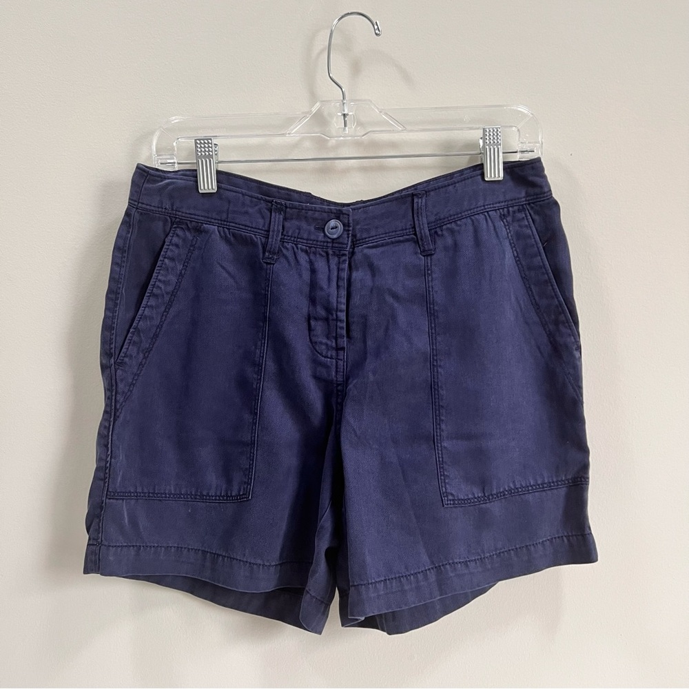Tommy Bahama Layanna Twill Shorts Navy Blue Size 6 NWTO